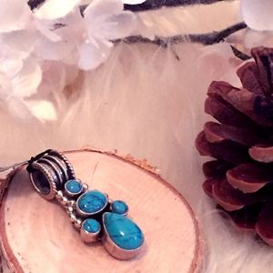 Valija Gitana Turquoise Sterling Silver Pendant
